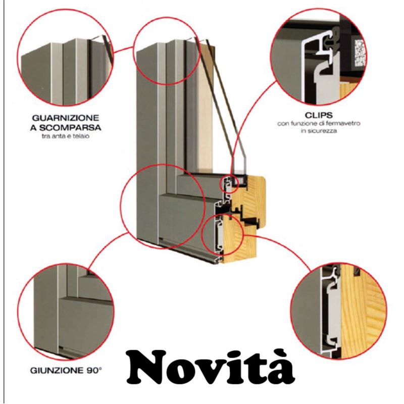 Infissi in Alluminio Holzemme Viganò Legnami